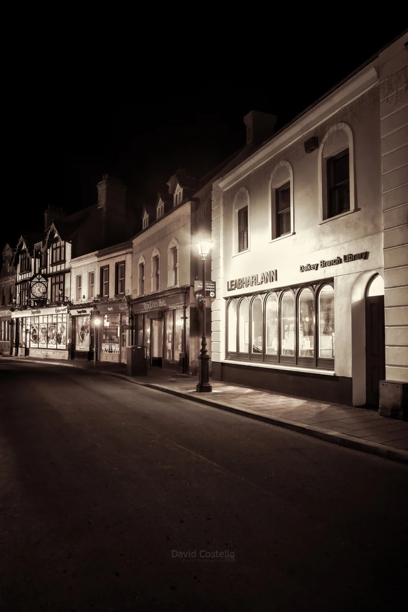 Dalkey Village is so very quiet at 5am, a perfect time to take a picture and take in what Castle Street has to offer.