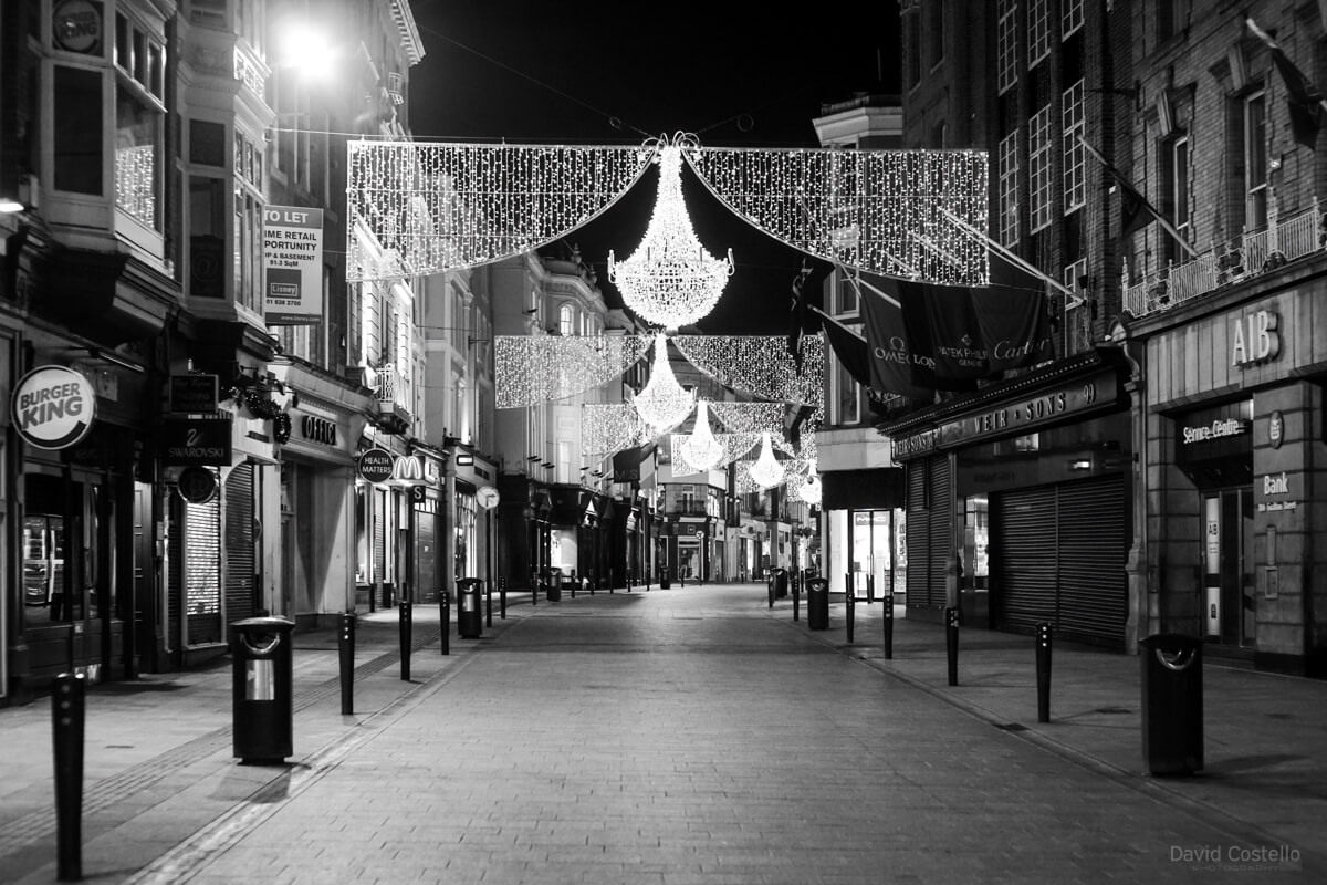 Grafton Street North on Christmas Day
