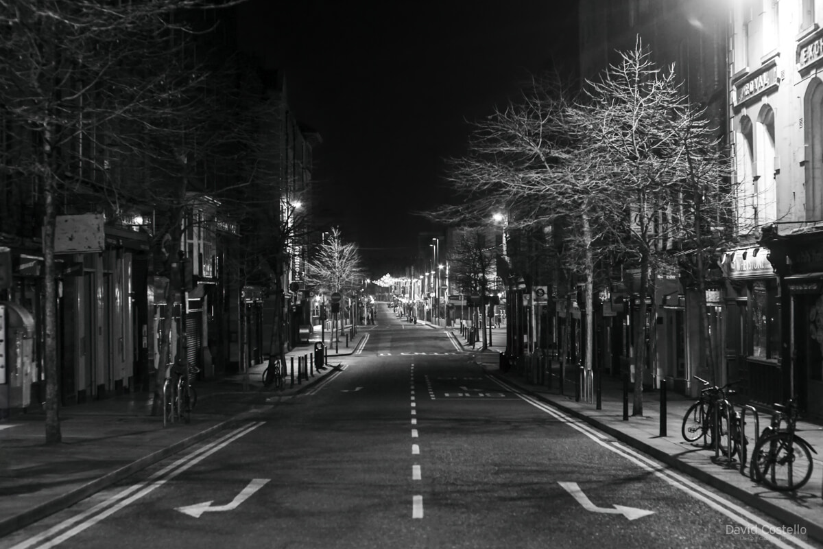 Parliament Street and Capel Street on Christmas Night