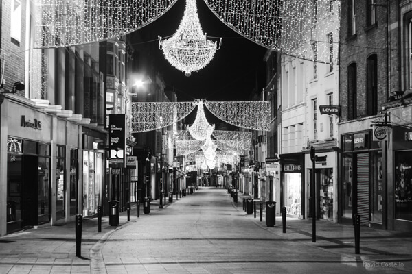 The South end of Grafton Street on Christmas Day